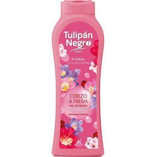 Гель для душу Tulipan Negro Floral Collection "Вишня та Фрезія" 217 фото