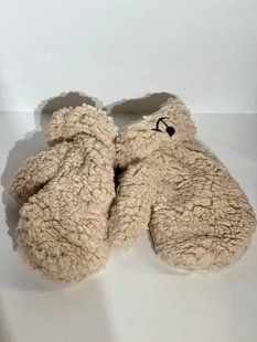 Ніжні рукавиці-варежки "Teddy Cream" Є7 фото