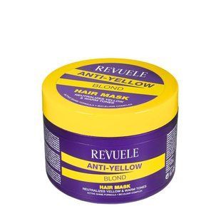 REVUELE ANTI-YELLOW BLOND HAIR MASK: Нейтралізація жовтизни та холодний блиск 850 фото